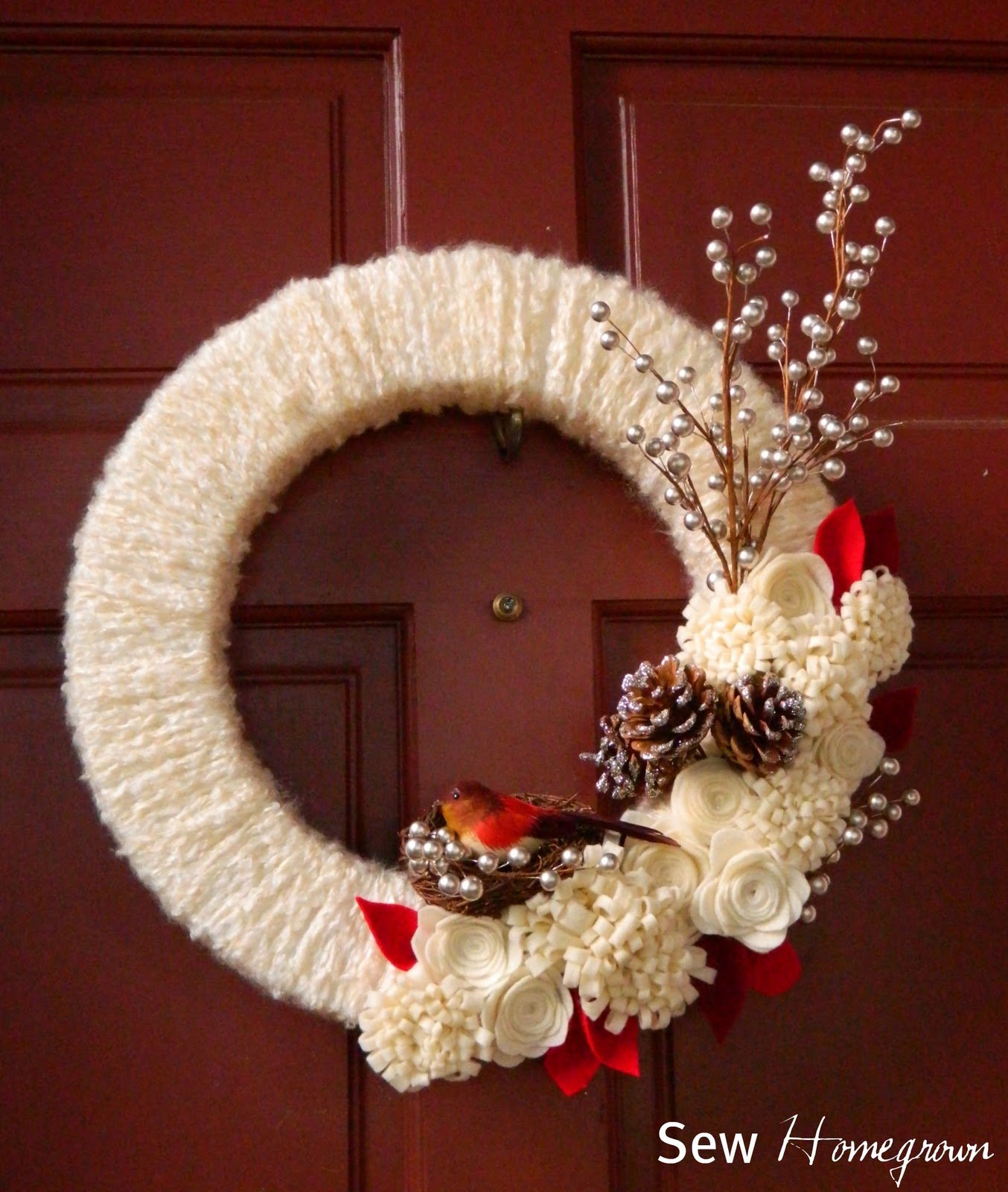 {DIY} Woodland Winter Wreath