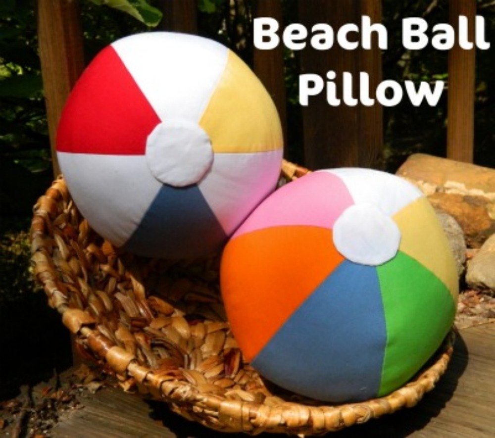 {DIY} 6 Piece Beach Ball Pillow