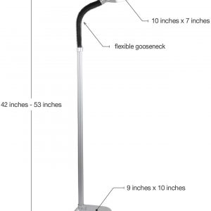 rightech Litespan LED Bright Reading and Craft Floor Lamp