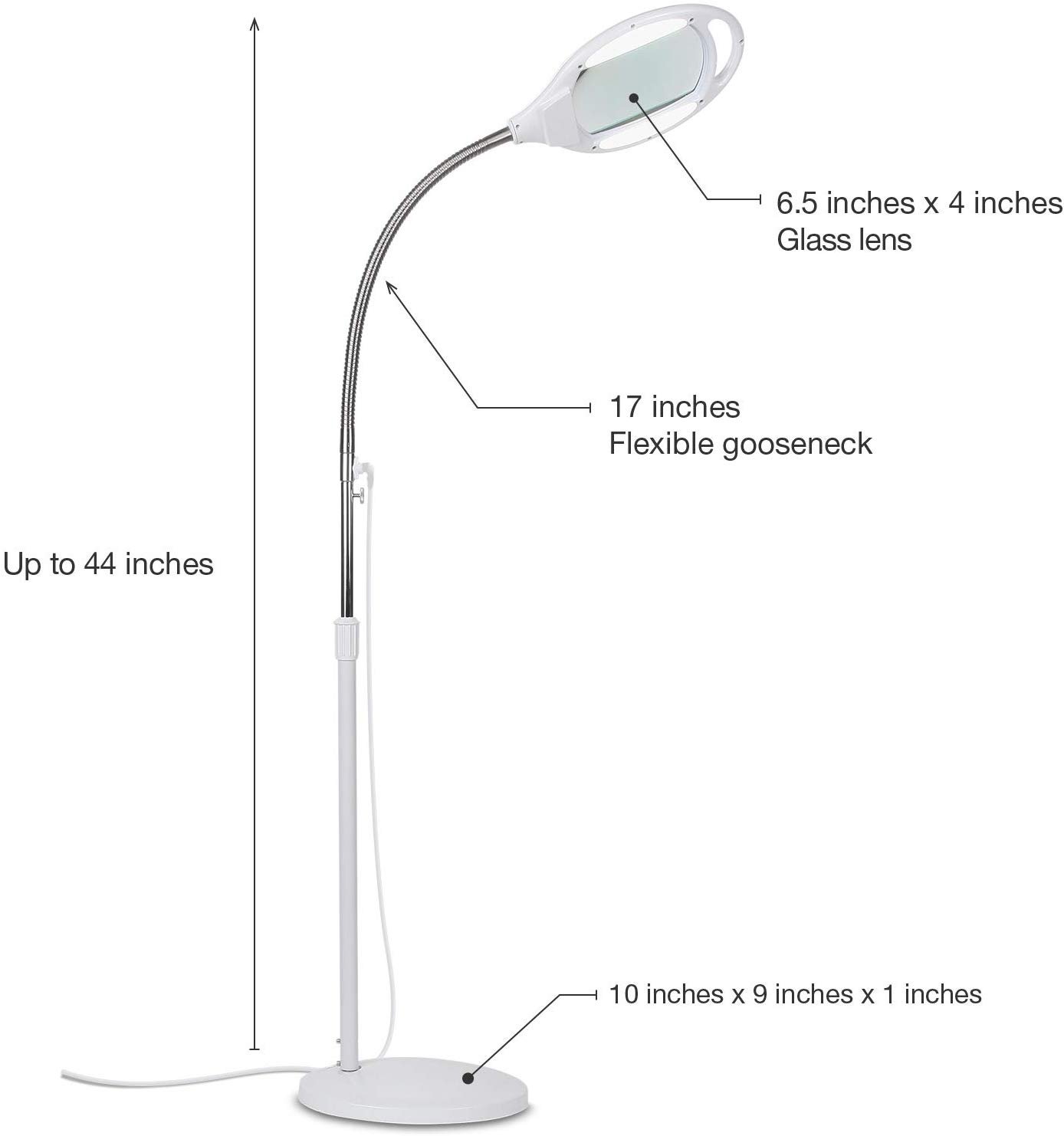 Brightech LightView Pro LED Magnifying Floor Lamp