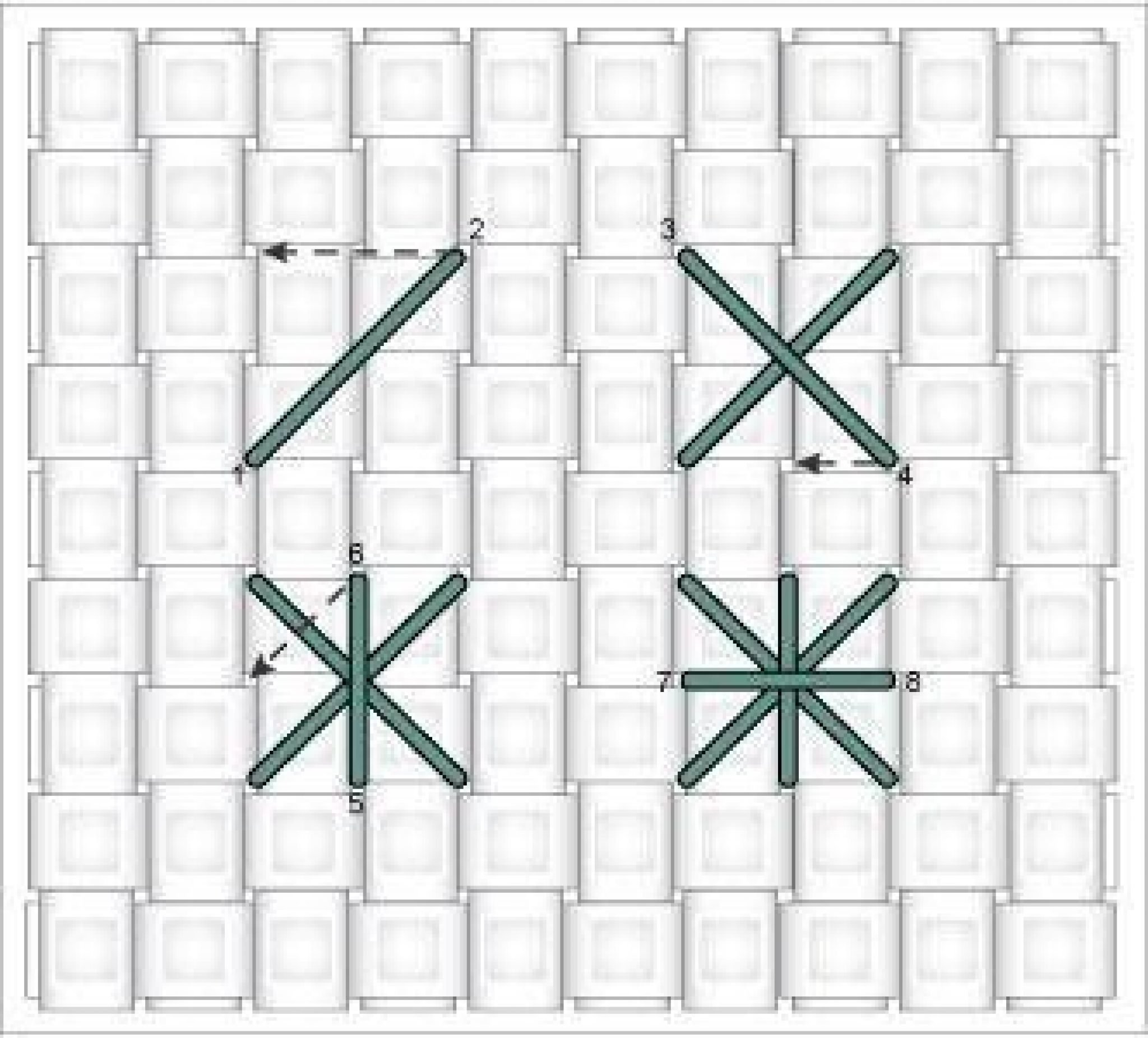 How to cross stitch sew homegrown