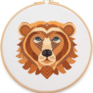 Bear Mandala Cross Stitch Kit by Stitchering