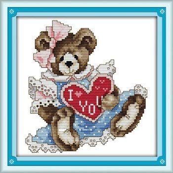 Joy Sunday Cross Stitch Kit February bear