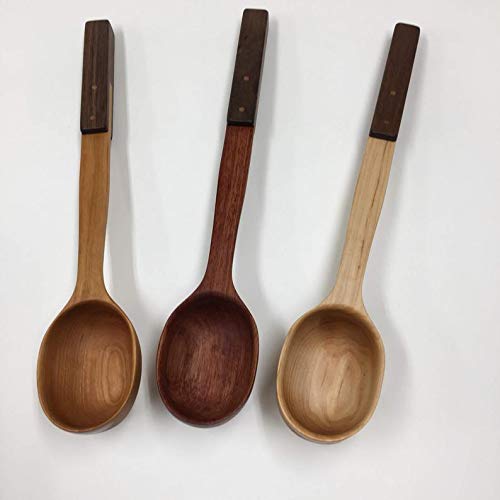 ECOSALL Healthy Wooden Spoons For Cooking Set of 6. Safe and Reliable  Cooking Utensils for Kitchen – 100% Natural Nonstick Wood Spatula Spoon For