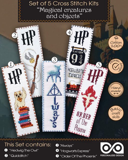 Harry Potter Bookmarks( Pack of 5)