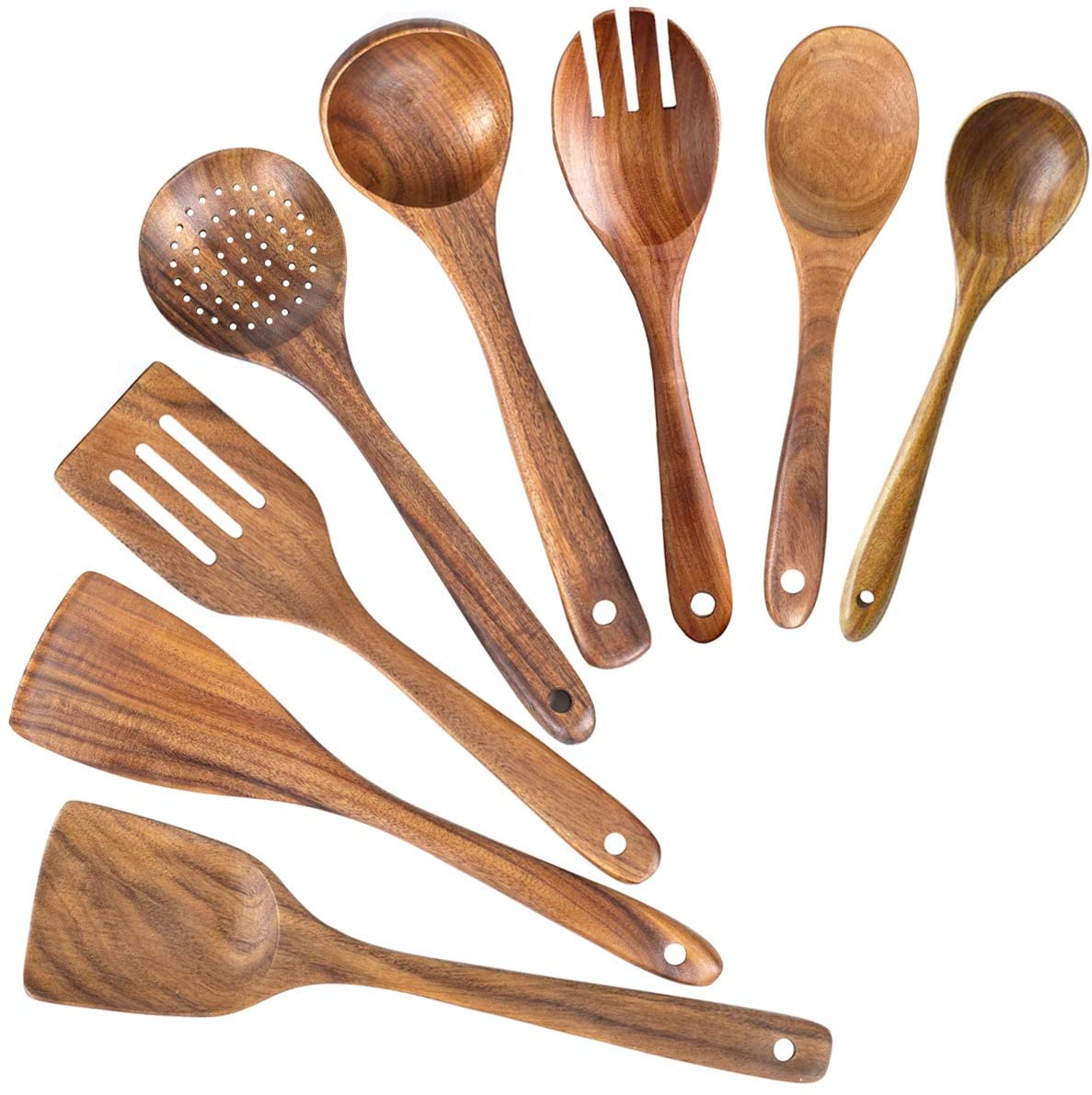 Mad Hungry Original 5-Piece Walnut Wood Spurtle Set