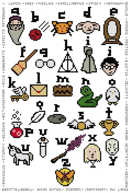 Counted Cross Stitch Bookmark kit 'The Three Broomsticks'- DIY