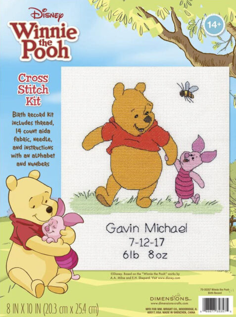 Dimensions 70-35357 Disney Winnie The Pooh Cross Stitch Kit
