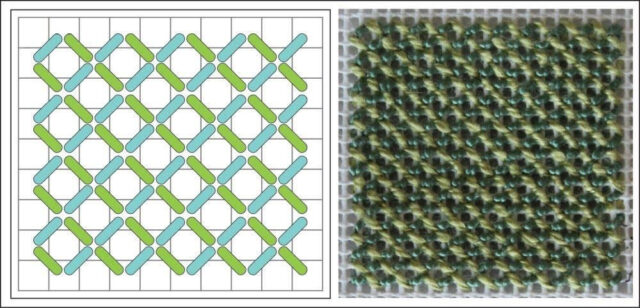 Reverse Alternating Tent Stitch