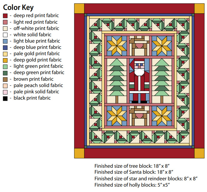 Lap Quilt Color Key