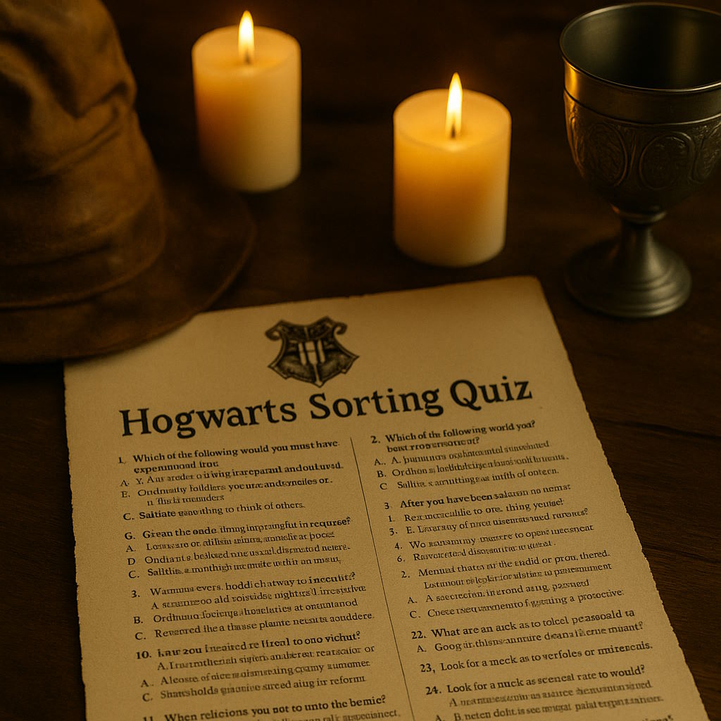 Hogwarts sorting quiz