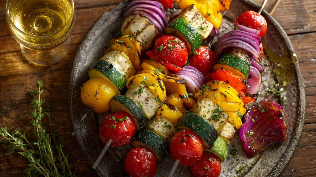 Goblet of Fire Grilled Veggie Skewers