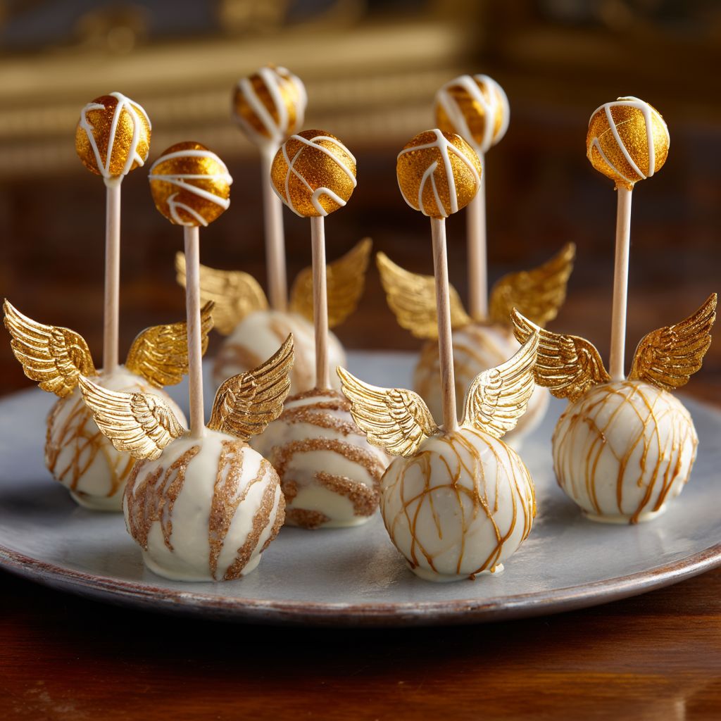 Golden Snitch Cake Pops
