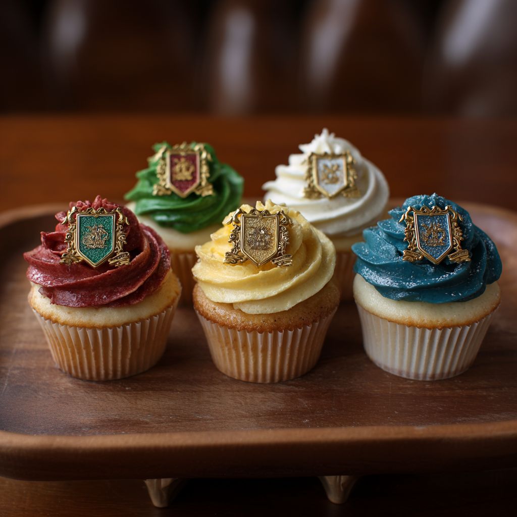 Hogwarts House Cupcakes