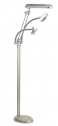 OttLite 3-in-1 Adjustable-Height Craft Floor Lamp with Magnifier and Clip