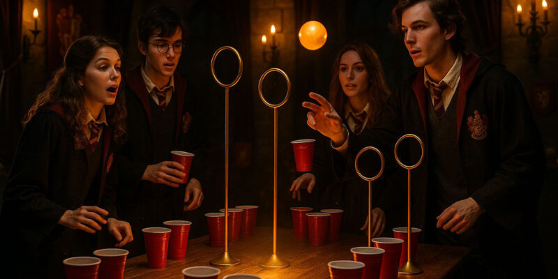 Quidditch Pong: Magical Drinking Game for Harry Potter Party