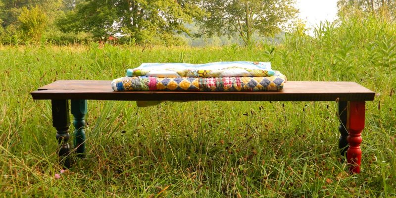 Rustic Spindle Bench